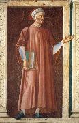 Andrea del Castagno Famous Persons: Dante Allighieri oil painting